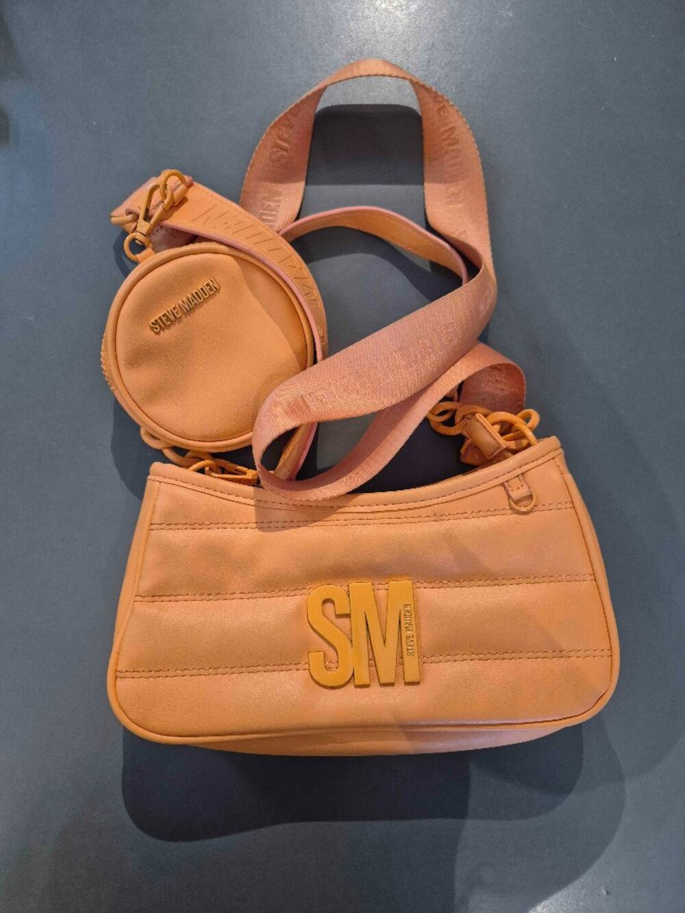 STEVE MADDEN ORANGE PURSE WITH COIN PURSE